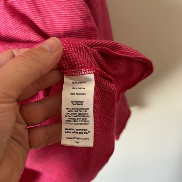 Life is Good Womens Long Sleeve Pullover Striped Hooded - Picture 3 of 4